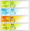 Vector: Banners: seasons Banners: seasons