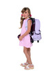 Young girl with her schoolbag