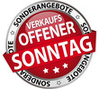 Verkaufsoffener Sonntag! Button, Icon