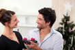 Couple at Christmas