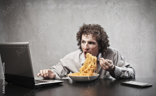 Photo: Businessman Gorging Businessman Gorging