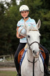 Portrait of a horseback rider