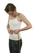Woman Measuring Her Waist