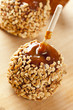 Homemade Taffy Apple with Peanuts