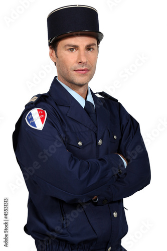 Photo: French policeman French policeman