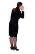 Businesswoman shouting