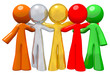 Team Group Togetherness Concept in Success