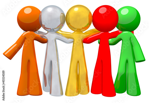 Illustration: Team Group Togetherness Concept in Success Team Group Togetherness Concept in Success
