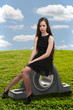 Woman Sitting on Bearing