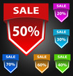 Vector sale labels/stickers