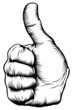 Vector: Thumbs up hand Thumbs up hand