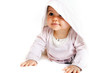 Photo: a little baby with a towel a little baby with a towel