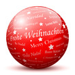 Frohe Weihnachten, Kugel, Glaskugel, Weihnachtskugel, Dekoration
