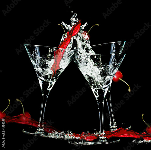 Photo: Wodka and cherries Wodka and cherries
