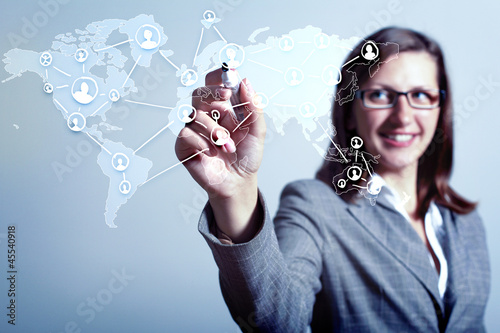 Photo: Internet concept of global technology Internet concept of global technology