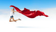 Modern style dancer against blue sky