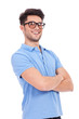 young man with arms crossed