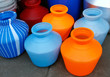 Wasserbehälter auf Straßenmarkt, Südindien