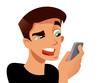 Man having troubles with his phone