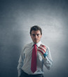 Businessman ready to fight