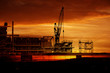 construction sunset