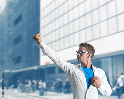 Photo: Businessman super hero Businessman super hero