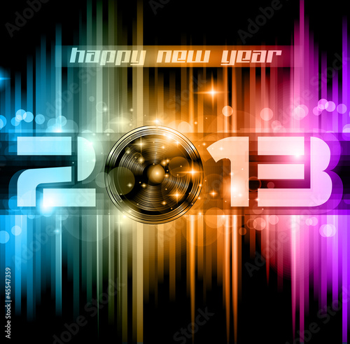 Vector: Colorful 2013 New Year Celebration Background Colorful 2013 New Year Celebration Background