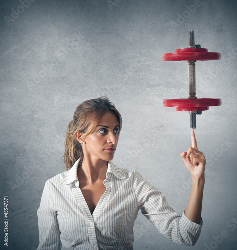 Photo: Determinated businesswoman Determinated businesswoman