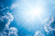 sky with clouds and sun