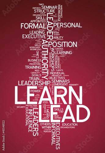 Illustration: Word Cloud "Learn / Lead" Word Cloud "Learn / Lead"