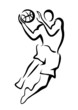 basketball player in jump
