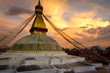 Boudhanath (Boudnath) Stupa in the Kathmandu, Nepal