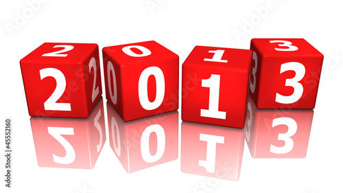 Illustration: würfel rot cube red 2013 3D würfel rot cube red 2013 3D