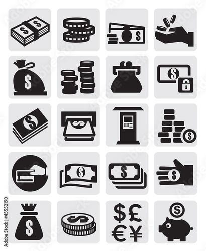 Vector: Finance icons Finance icons