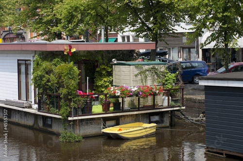 Photo: houseboat in canal houseboat in canal