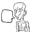 Cartoon man talking