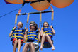 Happy Family Parasailing
