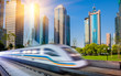 train through city