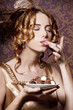 Empire girl with candy.