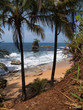 Tropical beach with a reef