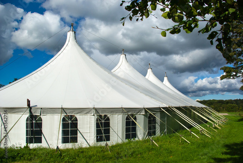 Photo: Large white party tent Large white party tent