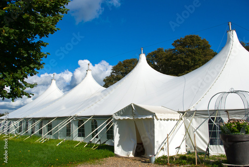 Photo: Large white party tent Large white party tent