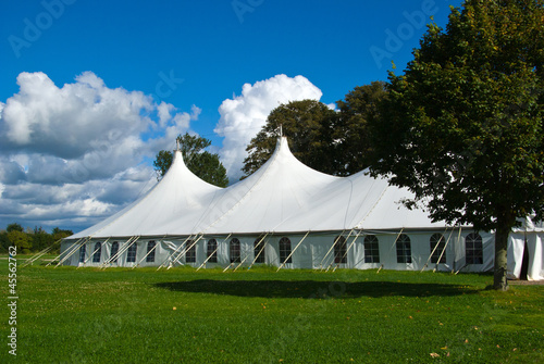 Photo: Large white party tent Large white party tent