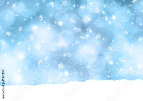 Illustration: Snowflake background Snowflake background