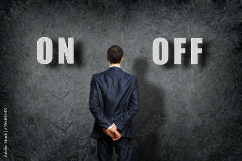 Photo: Businessman making a choice Businessman making a choice