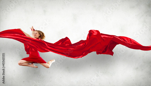 Illustration: Modern style dancer posing Modern style dancer posing