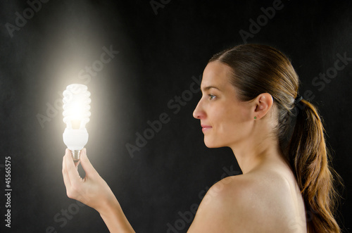 Photo: lighting girl lighting girl