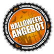 Button "Halloween-Angebot" Orange/Schwarz/Silber