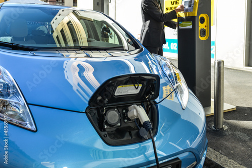 Photo: Charging electric car Charging electric car