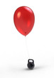 red balloon and heavy weight